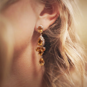 Citrine Earring Sophisticated