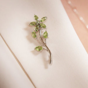 Peridot Brooch Fragile