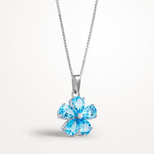 Blue Topaz Pendant Bloom