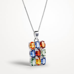 Multi Sapphire Pendant Energy