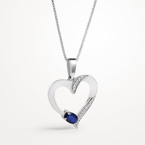 Sapphire Pendant Romance