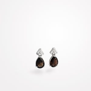 Smokey Topaz Earrings Clean