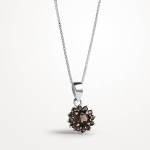 Smoky Topaz Pendant Blossom